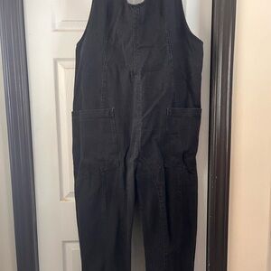 We The Free Charcoal Denim Jumpsuit